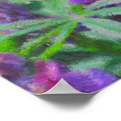 ルピントリオ印象派の花絵を描写真 ポスター (角)