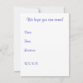 ルピンポピーズ招待状 招待状 (裏面)