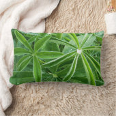 ルピ葉ン植物写真 ランバークッション (ブランケット)