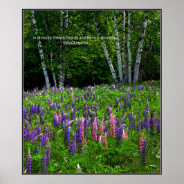 ルピ表現ンフィールドの多様性 ポスター