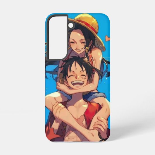 ルフィ&ボア・ハンコック バレンタイン スマホケース SAMSUNG GALAXYケース (裏面)