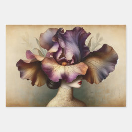 ルフェムアイリスデカップフラットラッピングギフト紙 ラッピングペーパーシート