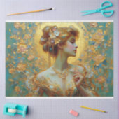 ルフェムアールヌーボー美しいロマンスデクページ 薄葉紙 (クラフト)