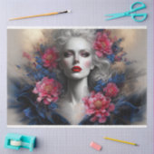 ルフェムビクトリアン美しいロマンスフルーアデクページ 薄葉紙 (クラフト)