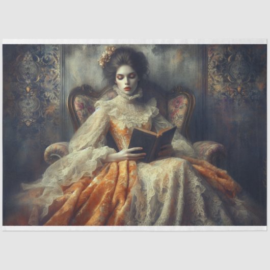 ルフェムビクトリアン美しいロマンスフルーアデクページ 薄葉紙 (正面)