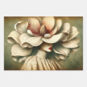 ルフェムマグノリアデカップラッピングギフト紙 ラッピングペーパーシート (正面3)