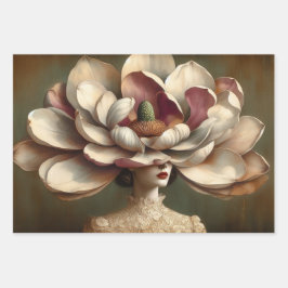 ルフェムマグノリアデカップラッピングギフト紙 ラッピングペーパーシート