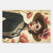 ルフェムラッピング紙フラットシートデカップージ ラッピングペーパーシート (正面2)