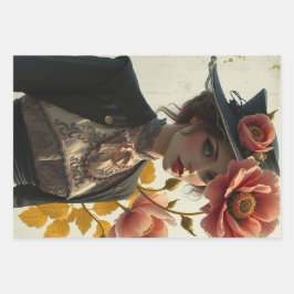 ルフェムラッピング紙フラットシートデカップージ ラッピングペーパーシート