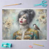 ルフェム&スパロー美しいフルーアデクページ 薄葉紙 (クラフト)