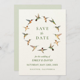 ルフスハミングバードセーブ・ザ・デート案内 招待状