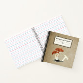 ルフス型ミルクキャップパーソナライズされたキノコ組成物 ノートブック (内部)