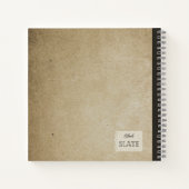 ルフス型ミルクキャップパーソナライズされたキノコ組成物 ノートブック (裏面)