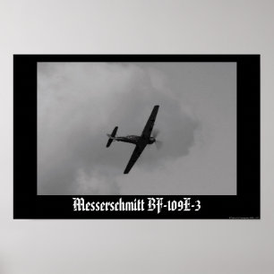 ルフトワッフェBf-109 E-3 ポスター