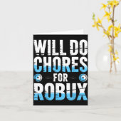 ルブックスと引き換えに家事をします　面白いゲーマー　ビデオゲーム　初心者 カード (黄色い花)