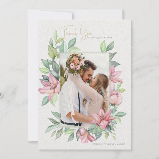 ルブラムリリーズフォトサンキューカード サンキューカード (正面)