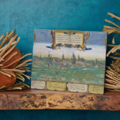 ルブリンの地図，「シビタテス・オルビス・テララム」より フォトプラーク (側面)