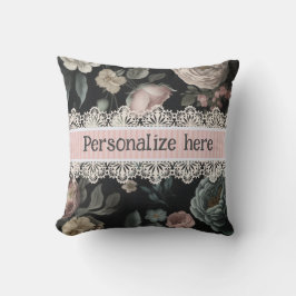 ルブードワールヴィンテージレースとファブリック クッション