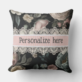 ルブードワールヴィンテージレースとファブリック クッション