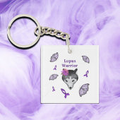 ルプスウォリアウルフパープルリボンバタフライ キーホルダー