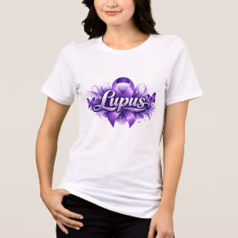 ルプス啓発 パープルバタフライウォリアーサポート トライブレンドTシャツ