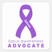 ルプス提唱者ホワイトスクエアのステッカー スクエアシール (正面)