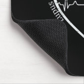 ルプス認識度戦士パープルリボン自己免疫D マウスパッド (コーナー)