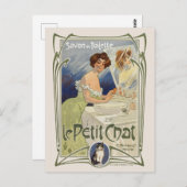 ルプチチャットフランスヴィンテージポスター1899 ポストカード (正面/裏面)