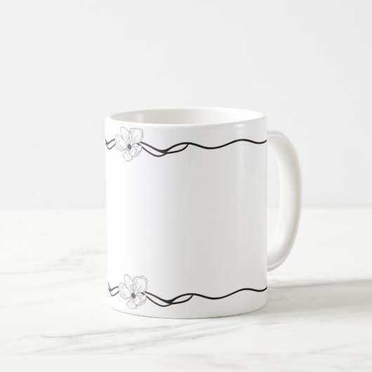 ルプティカフェモノグラムフローラマグ コーヒーマグカップ (正面右)