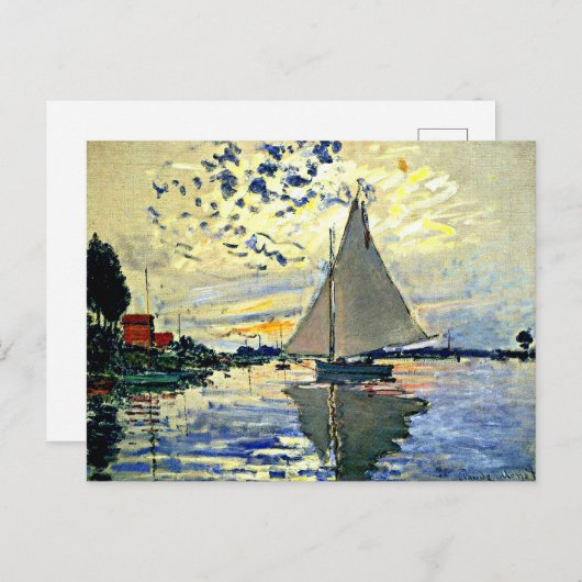 ルプティゲネビリエ島の帆船 ポストカード (正面/裏面)