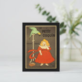 ルプティコクインバイカプピエロヴィンテージ広告 ポストカード (スタンド正面)