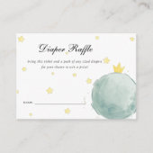 ルプティプリンス赤ちゃんシャワー |おむつラッフル エンクロージャーカード (正面)