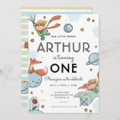 ルプティモダンプリンスバースデーパーティー 招待状 (正面/裏面)