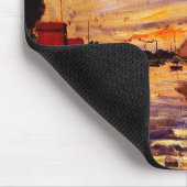 ルプティ – ジュネヴィリエのクロード・モネ – セーリングボート マウスパッド (コーナー)