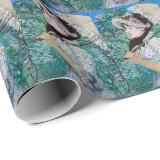 ルプリンテンプスエドゥアードマネ印象派絵画派 ラッピングペーパー (ロールコーナー)