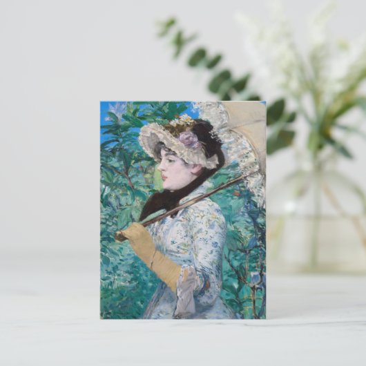 ルプリンテンプスマネファインアート絵画ズハガキ ポストカード (スタンド正面)