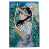 ルプリンテンプスマネ印象派絵画美術家 ミディアムペーパーバッグ (正面)