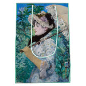 ルプリンテンプスマネ印象派絵画美術家 ミディアムペーパーバッグ (裏面)