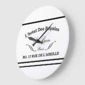 ルベインラウンドバスルーム壁時計 ラージ壁時計 (傾斜)