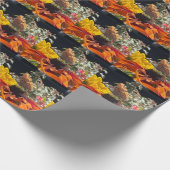 ルベキアの花のコンマチョウ ラッピングペーパー (角)