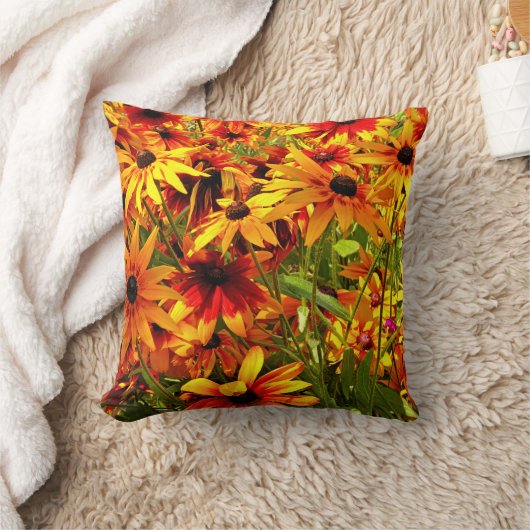 ルベキア花 クッション (ブランケット)