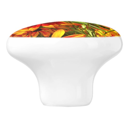 ルベキア花 セラミックノブ (側面)