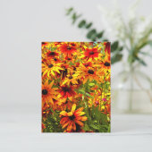 ルベキア花 ポストカード (スタンド正面)