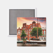 ルベック・ドイツの街並み写真 マグネット (正面/裏面)