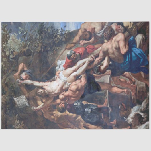 ルベンスの十字架の上げ 薄葉紙 (正面)