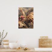 ルベンス荷車を引く魚の奇跡 ポスター (キッチン)