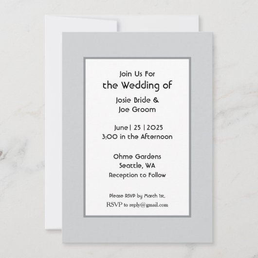 ルベーシック結婚式招待状 招待状 (正面)