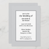 ルベーシック結婚式招待状 招待状 (正面/裏面)