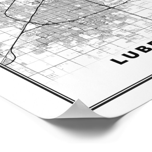 ルボックの地図 ポスター (角)