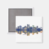 ルボックテキサス州スカイライン マグネット (正面/裏面)